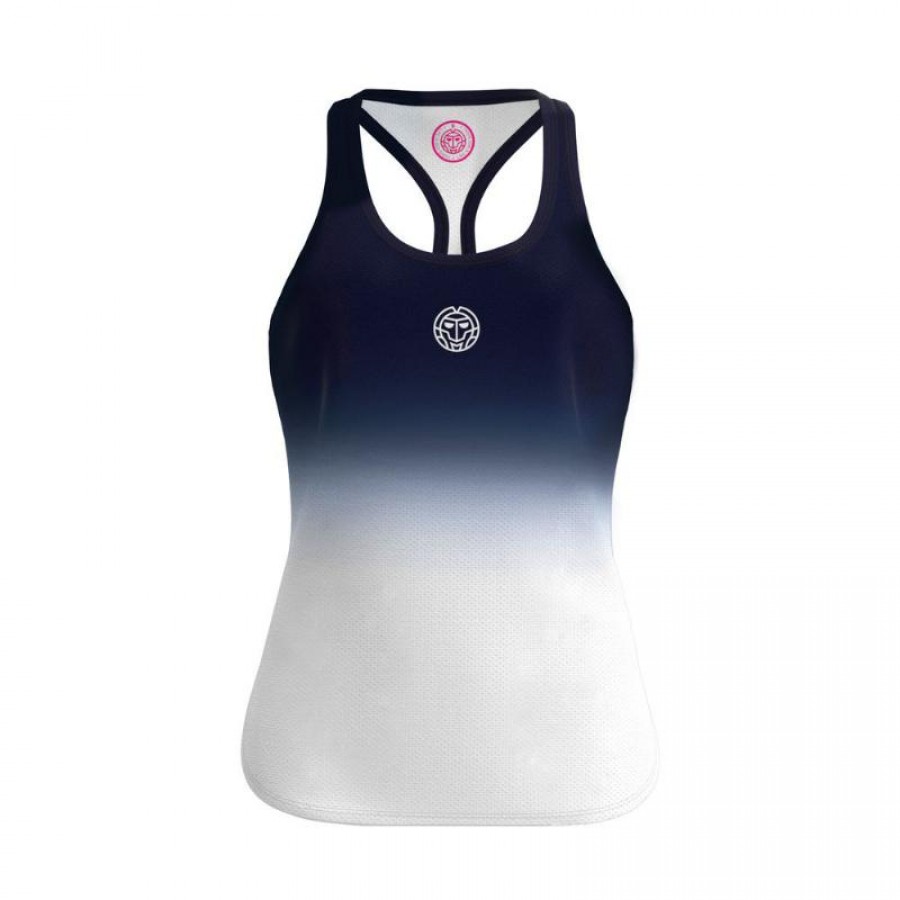 Camiseta Bidi Badu Crew Gradiant Azul Oscuro Blanco Mujer  Oferta + Barato