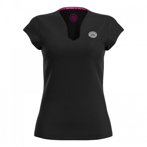 Camiseta Bidi Badu Crew V-Neck Negro Mujer Camiseta Bidi Badu Crew V-Neck Negro Mujer
