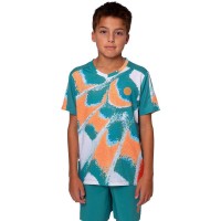 Camiseta Bidi Badu Melbourne V-Neck Petroleo Naranja Junior  Oferta + Barato
