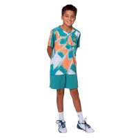 Camiseta Bidi Badu Melbourne V-Neck Petroleo Naranja Junior  Oferta + Barato