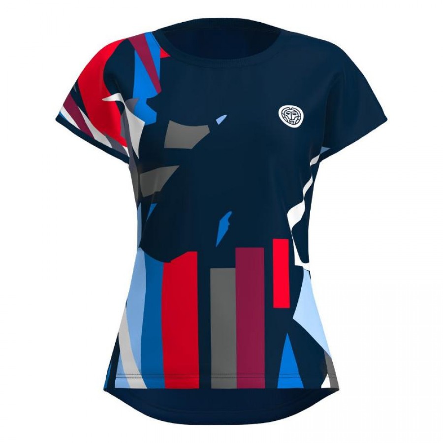 Camiseta Bidi Badu New York Capsleeve Azul Oscuro Rojo Mujer  Oferta + Barato