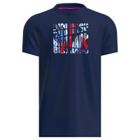 Bidi Badu New York Chill T-shirt rouge bleu fonce  Offre - Pas cher
