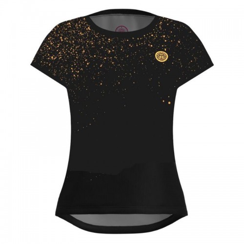 Camiseta Bidi Badu Paris Capsleeve Negro Dorado Mujer Camiseta Bidi Badu Paris Capsleeve Negro Dorado Mujer