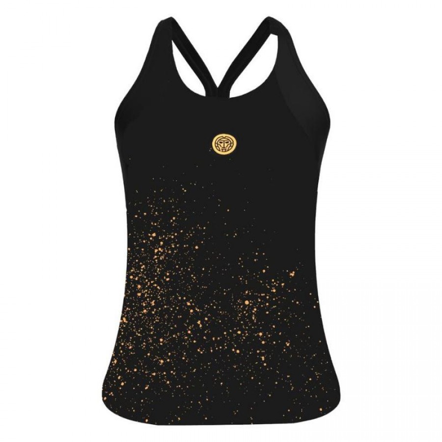 Bidi Badu Paris T-Shirt Femme Noir Or  Offre - Pas cher