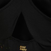 Bidi Badu Paris T-Shirt Femme Noir Or  Offre - Pas cher