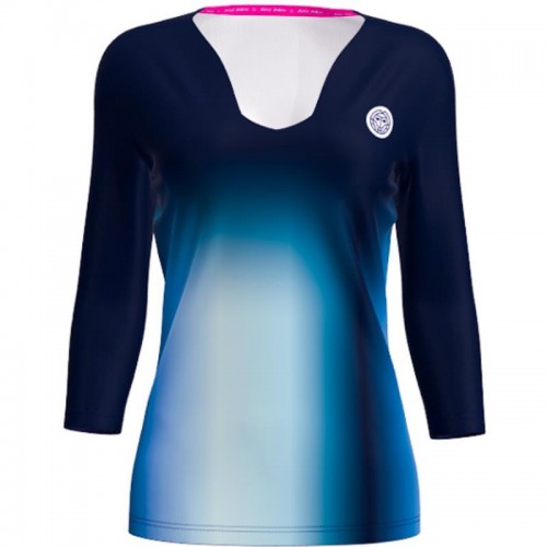 Camiseta Bidi Badu Spectrum V-Neck Aqua Azul Oscuro Mujer Camiseta Bidi Badu Spectrum V-Neck Aqua Azul Oscuro Mujer