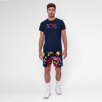 Camiseta Bidi Badu Wild Arts Chill Azul Oscuro Rojo Mix  Oferta + Barato