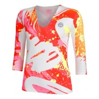 Camiseta Bidi Badu Wild Arts V-Neck Blanco Mix Mujer  Oferta + Barato