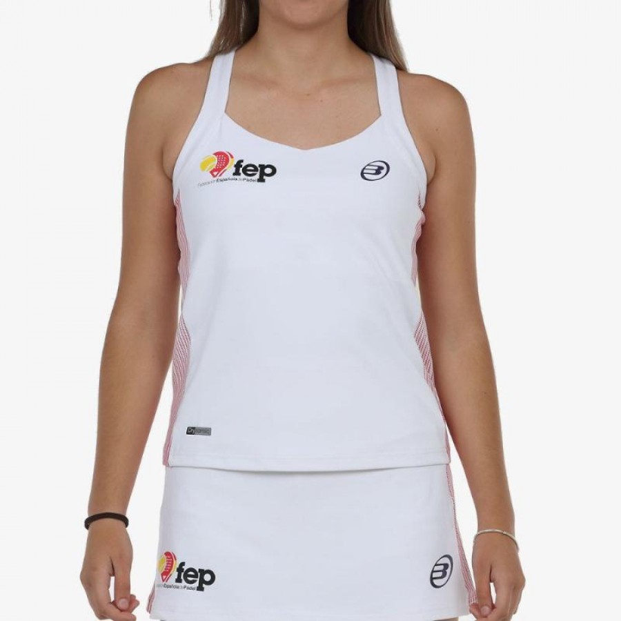 Bullpadel FEP Exima T-shirt blanc  Offre - Pas cher