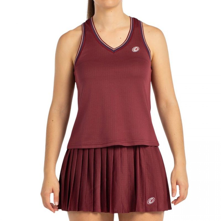Bullpadel Gemma Triay Aza T-shirt au vin de Bordeaux