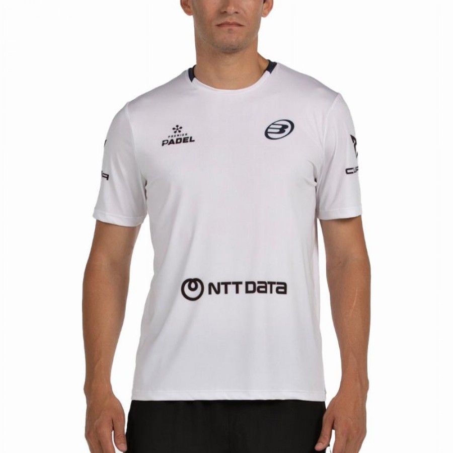 Camiseta Bullpadel Juan Tello Premier Padel Lili Branca  Oferta + Barato