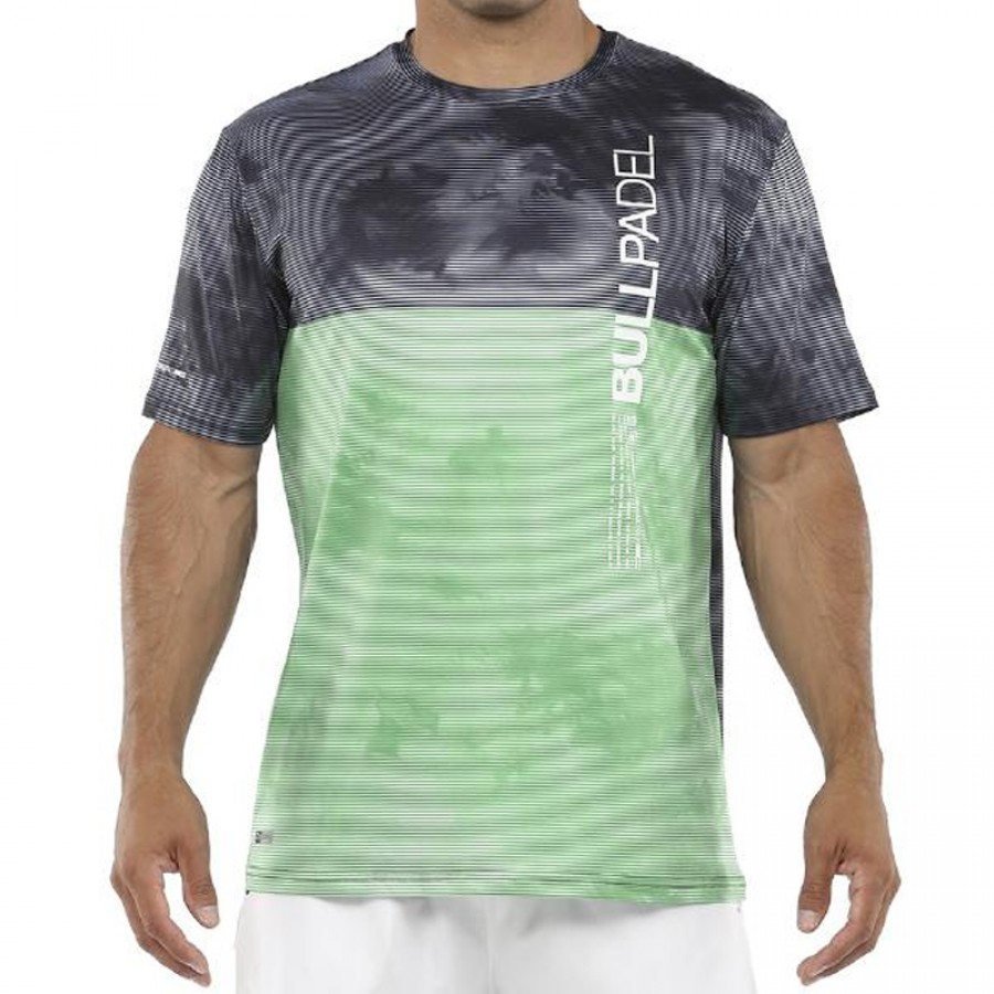 T-shirt con acido verde Mitu Bullpadel