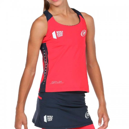 Camiseta Bullpadel WPT Ravolta Carmesi Fluor Junior Camiseta Bullpadel WPT Ravolta Carmesi Fluor Junior