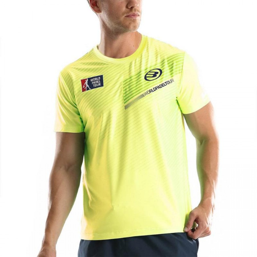 T-shirt Bullpadel WPT Tefilo giallo fluoro di limone - Barata Oferta Outlet