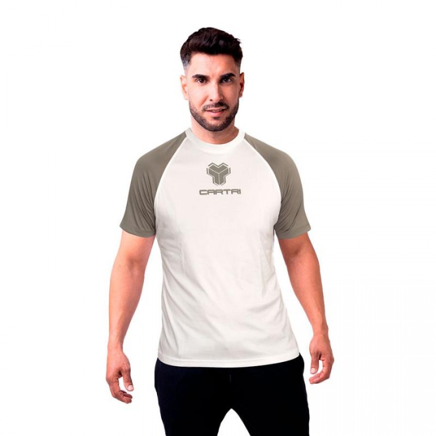 Camiseta Cartri Match Blanco Gris Junior  Oferta + Barato