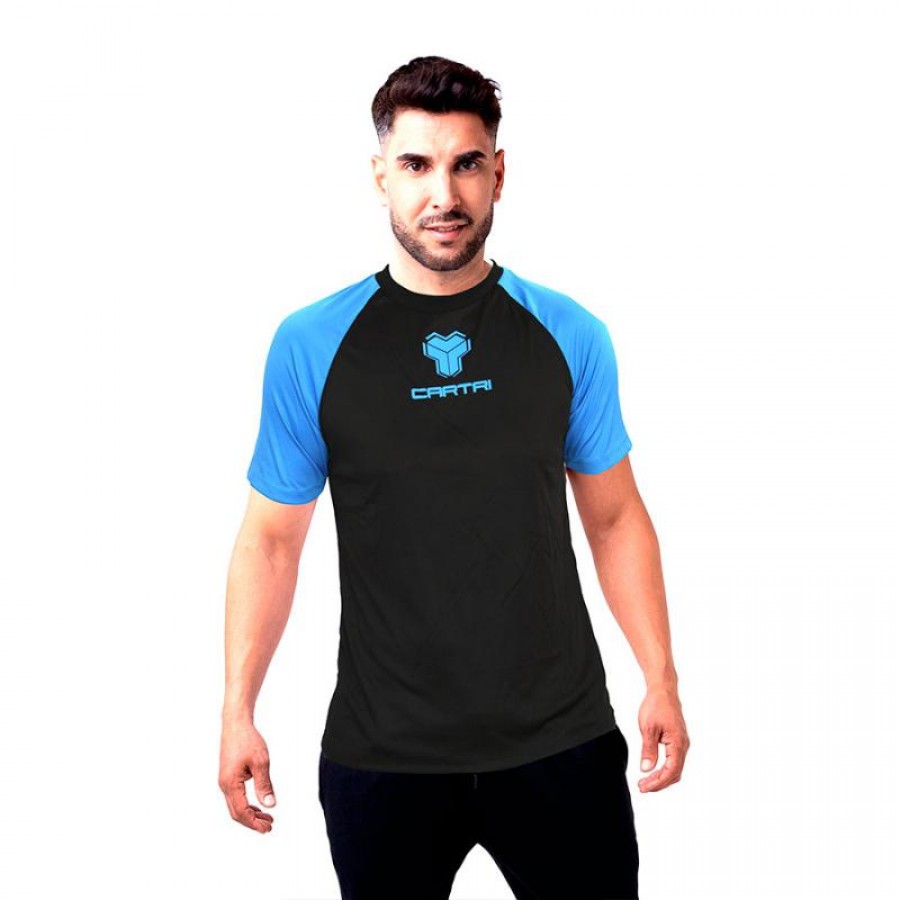 Cartri Maglietta Gara Nero Blu  Offerta + Economico