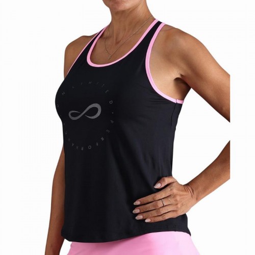 Camiseta Endless Cercle Negro Rosa