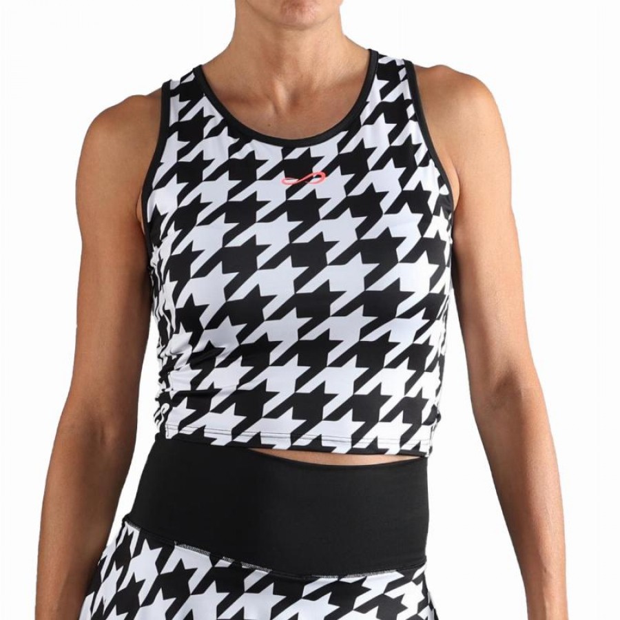 Camiseta Endless Chill Negro Houndstooth  Oferta + Barato