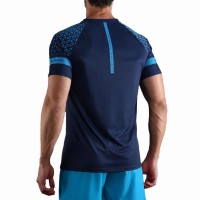 Camiseta Sem Fim Geo Azul  Oferta + Barato