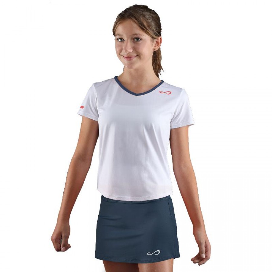 Camiseta Endless Glory Blanco Azul Indigo Junior  Oferta + Barato
