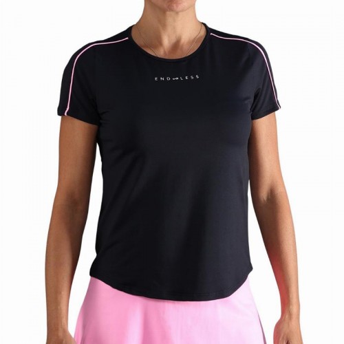 Camiseta Endless Indy Negro Rosa