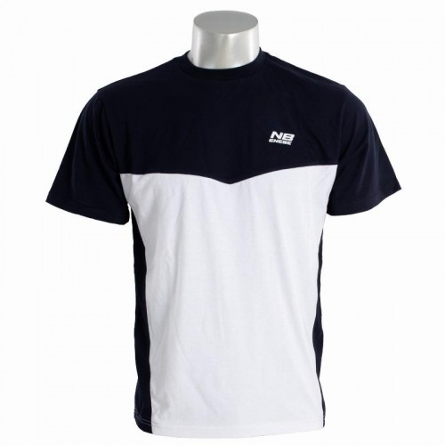 Enebe Magneto White Navy Blue T-Shirt