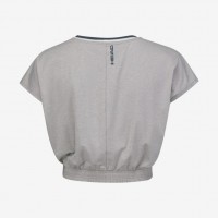 Head Crop Top Blu Navy T-Shirt Donna  Offerta + Economico