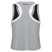 Camiseta Head Play Crop Top Azul Marino Gris Mujer  Oferta + Barato