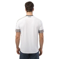 Camiseta Head Play Tech Blanco Verde  Oferta + Barato