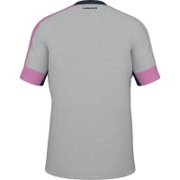 Camiseta Head Play Tech Rosa Gris  Offer + Cheap