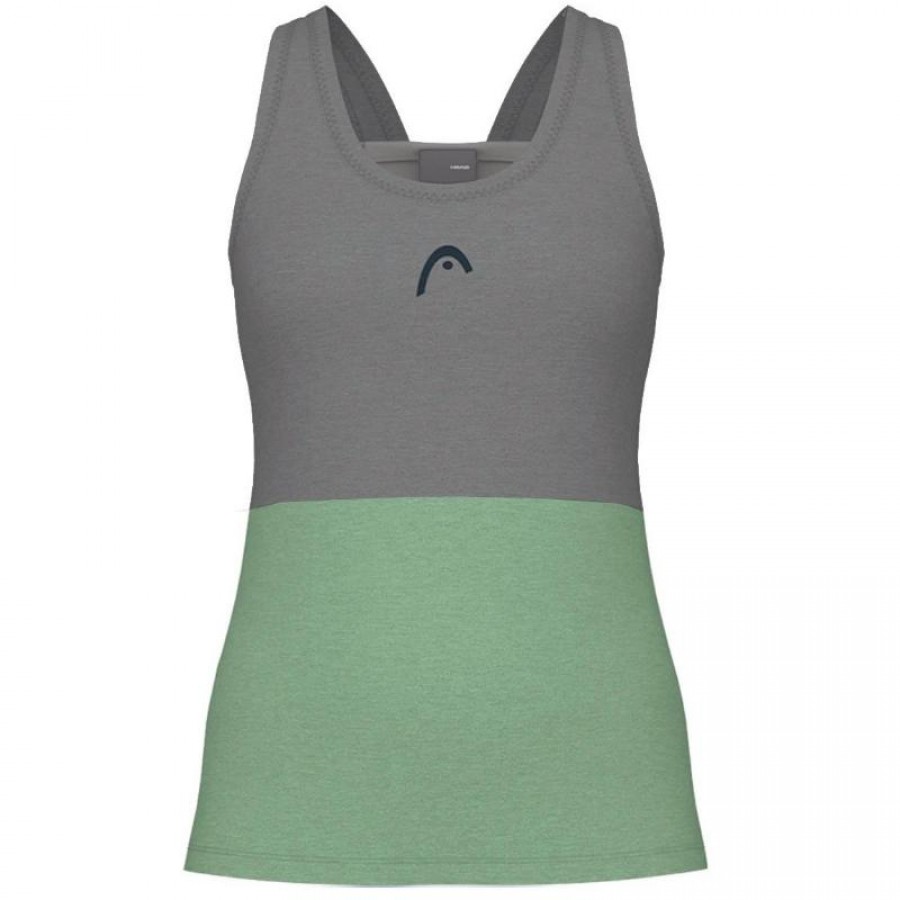 Camiseta Head Play Tech Verde Blanco Mujer  Oferta + Barato