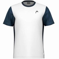 Camiseta Head Slice Blanco Azul Marino  Oferta + Barato