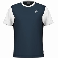 Camiseta Head Slice Marino Blanco  Oferta + Barato