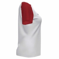 Camiseta Joma Academy IV Blanco Rojo Mujer  Oferta + Barato