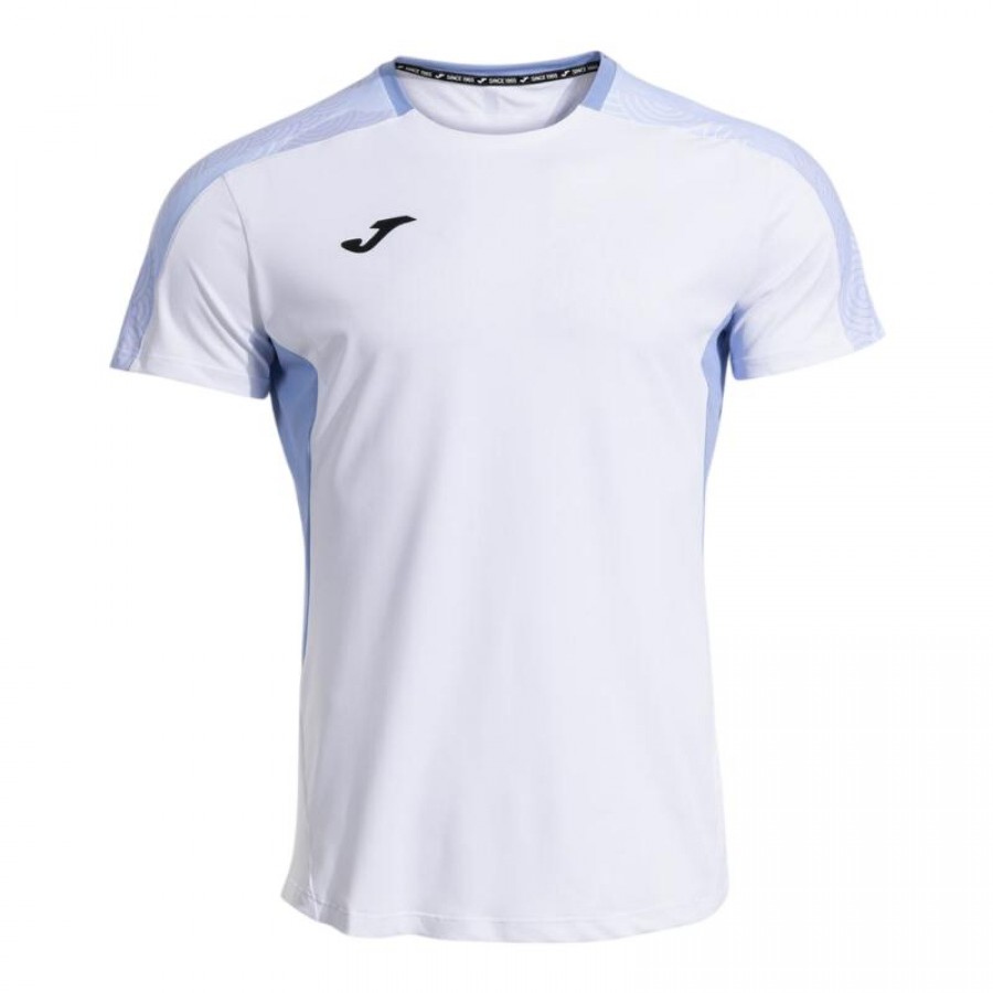 Camiseta Joma Challenge Blanco Azul Claro