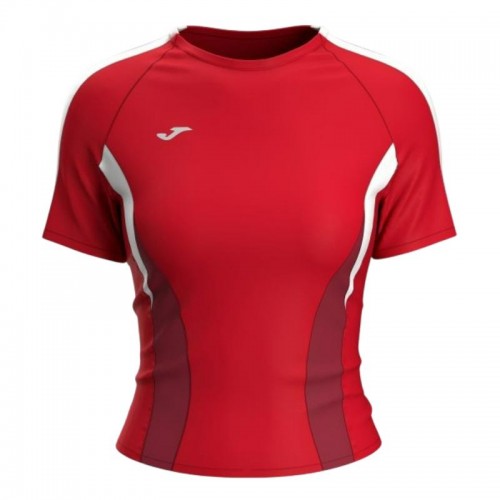 Camiseta Joma Challenge Rojo Blanco Mujer