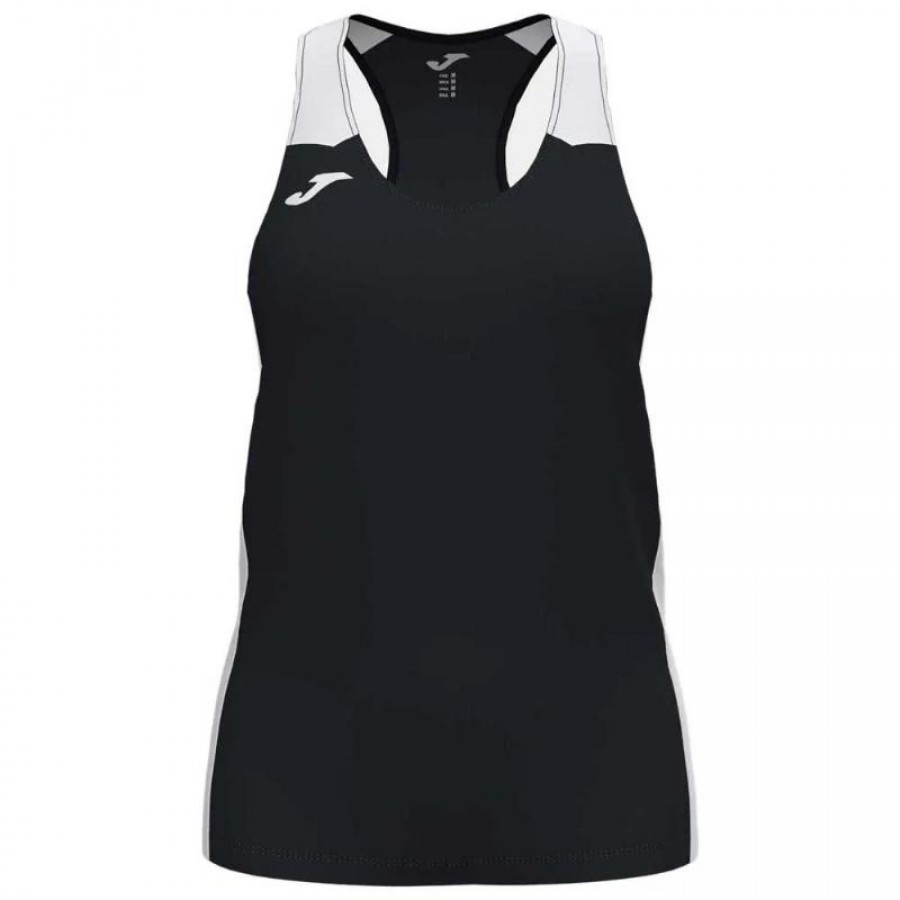 Camiseta Joma Record II Negro Blanco Mujer