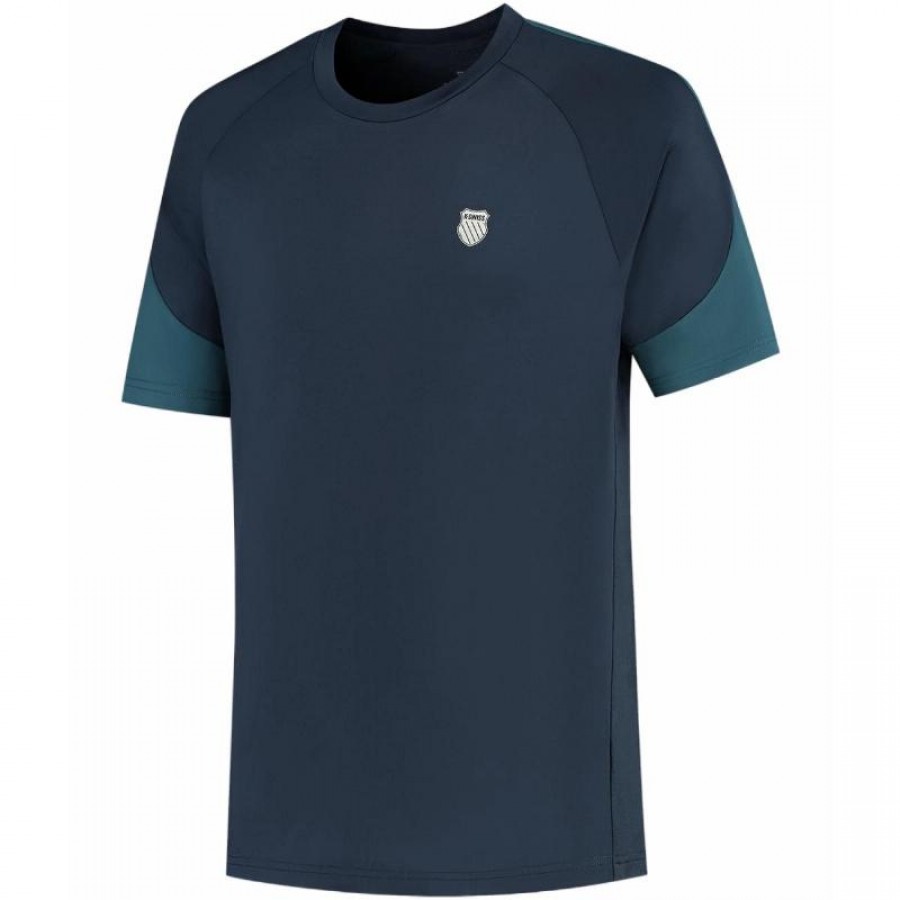 Camiseta Kswiss Hypercourt Mesh Crew 3 Peacoat Indian Teal  Oferta + Barato
