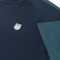 Camiseta Kswiss Hypercourt Mesh Crew 3 Peacoat Indian Teal  Oferta + Barato