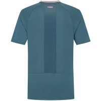 Camiseta Kswiss Hypercourt Mesh Crew 4 Verde Petroleo  Oferta + Barato