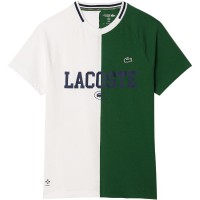Camiseta Lacoste Daniil Medvedev Blanco Verde  Oferta + Barato