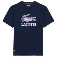 Camiseta Lacoste Daniil Medvedev Tenis Azul Marino  Oferta + Barato