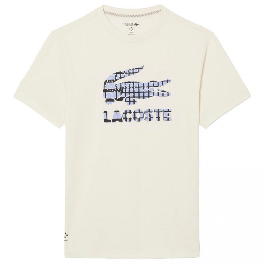 Camiseta Lacoste Daniil Medvedev Tenis Blanco Roto  Oferta + Barato