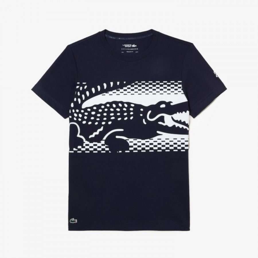 Camiseta Lacoste Novak Djokovic Azul Marino  Oferta + Barato