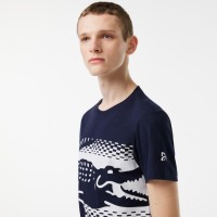 Camiseta Lacoste Novak Djokovic Azul Marino  Oferta + Barato
