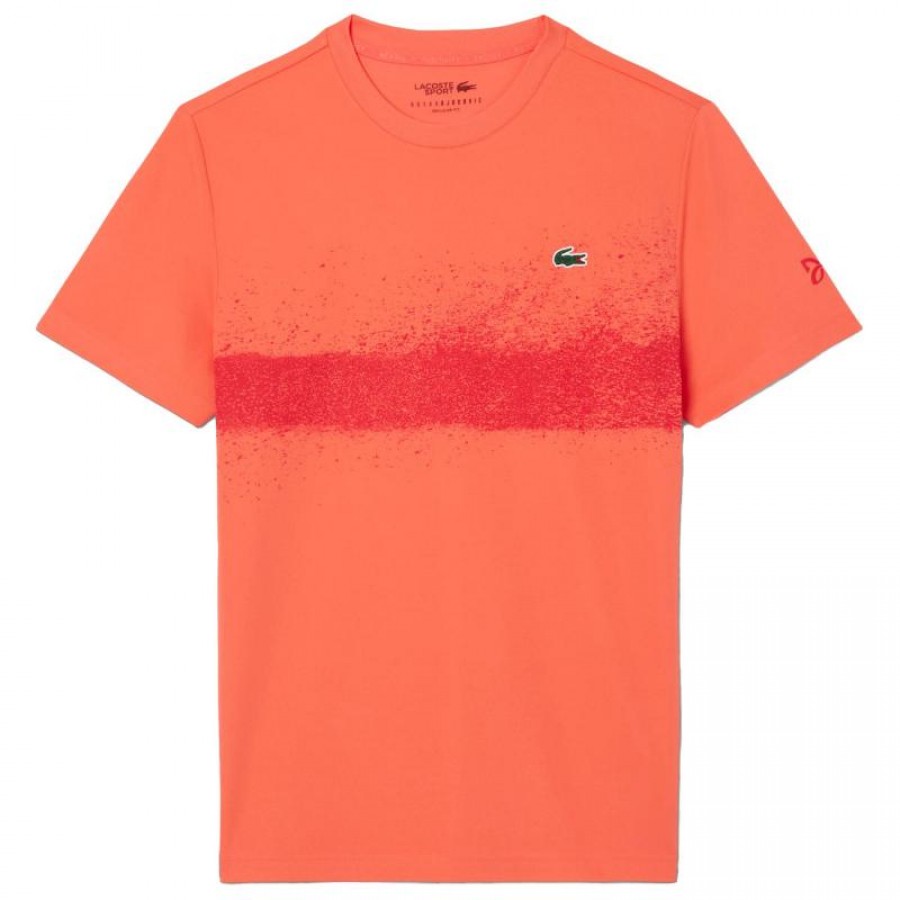 Camiseta Lacoste Novak Djokovic Naranja Rojo  Oferta + Barato
