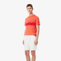 Camiseta Lacoste Novak Djokovic Naranja Rojo  Oferta + Barato