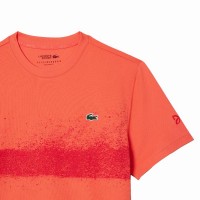 Camiseta Lacoste Novak Djokovic Naranja Rojo  Oferta + Barato