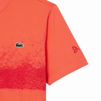 Camiseta Lacoste Novak Djokovic Naranja Rojo  Oferta + Barato
