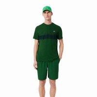 Camiseta Lacoste Novak Djokovic Verde Azul Marino  Oferta + Barato